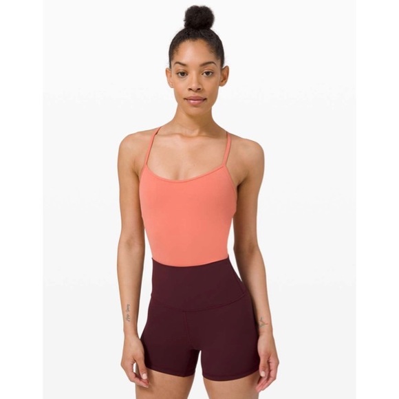Lululemon Power Y Bodysuit *Nulu Rustic Coral